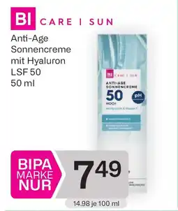 Bipa SUN Anti-Age Sonnencreme LSF 50 Angebot