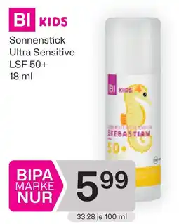 Bipa Sonnenstick Ultra Sensitive Seebastian LSF 50+ Angebot