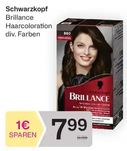 Bipa Schwarzkopf Brillance Haarcoloration Angebot