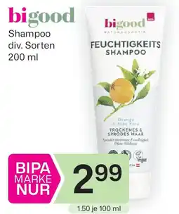 Bipa Feuchtigkeits Shampoo Orange & Aloe Vera Angebot