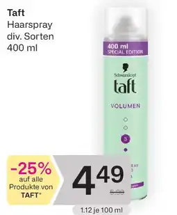 Bipa Schwarzkopf taft Haarspray Volumen Angebot