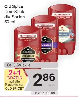 Bipa Old Spice Deep Sea Deostick für Männer Angebot