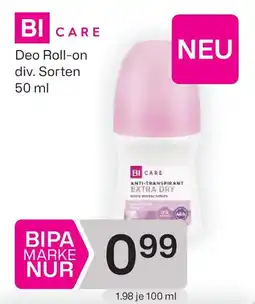Bipa BI CARE Deo Roll-On Woman Extra Dry Angebot