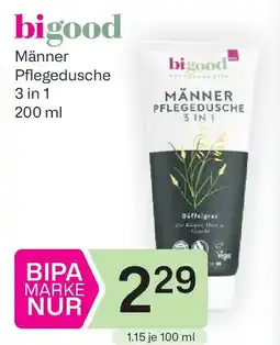 Bipa Männer Pflegedusche 3in1 Büffelgras Angebot