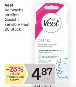 Bipa Kaltwachsstreifen Gesicht sensible Haut Angebot