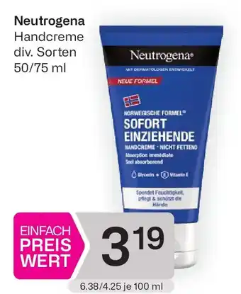 Bipa Neutrogena Handcreme Angebot