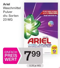 Bipa Ariel Waschmittel Pulver Angebot