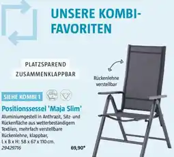 Bauhaus SIEHE KOMBI 1 Positionssessel 'Maja Slim' Angebot