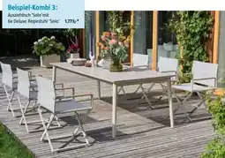 Bauhaus Beispiel-Kombi 3: Ausziehtisch 'Solo'mit 6x Deluxe Regiestuhl 'Solo' 1.773,-* Angebot