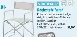Bauhaus SIEHE KOMBI 2 Regiestuhl Sarah Angebot