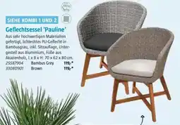 Bauhaus SIEHE KOMBI 1 UND 2 Geflechtsessel 'Pauline' Angebot