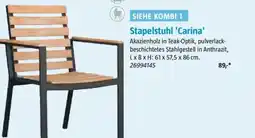 Bauhaus SIEHE KOMBI 1 Stapelstuhl 'Carina' Angebot