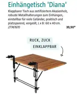 Bauhaus Einhängetisch 'Diana' Klappbarer Angebot