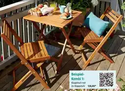 Bauhaus Beispiel- Kombi 1: Klapptisch mit 2x Klappstuhl Angebot