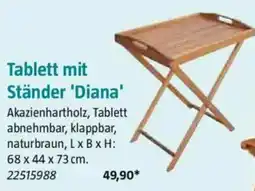 Bauhaus Tablett mit Ständer 'Diana' Akazienhartholz Angebot