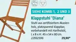 Bauhaus SIEHE KOMBI 1, 2 UND 3 Klappstuhl 'Diana' Angebot