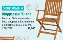 Bauhaus SIEHE KOMBI 4 Klappsessel 'Diana' Angebot