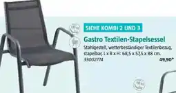 Bauhaus SIEHE KOMBI 2 UND 3 Gastro Textilen-Stapelsessel Angebot