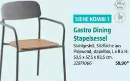 Bauhaus SIEHE KOMBI 1 Gastro Dining Stapelsessel Angebot