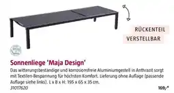 Bauhaus Sonnenliege 'Maja Design' Angebot