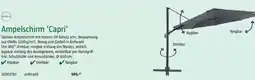 Bauhaus Ampelschirm 'Capri' Angebot