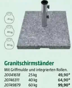 Bauhaus Granitschirmständer Angebot