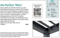 Bauhaus Alu-Pavillon 'Milos' Angebot
