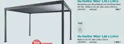 Bauhaus Alu-Pavillon 'Milos' 3,86 x 2,94m Angebot