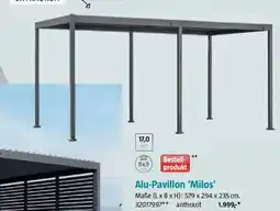 Bauhaus Alu-Pavillon 'Milos' Angebot