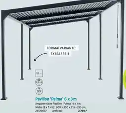 Bauhaus Pavillon 'Palma' 6 x 3m Angebot