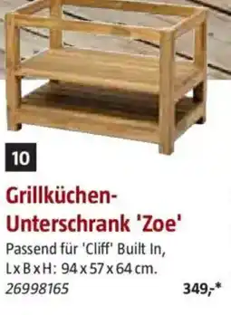 Bauhaus Grillküchen- Unterschrank 'Zoe' Angebot
