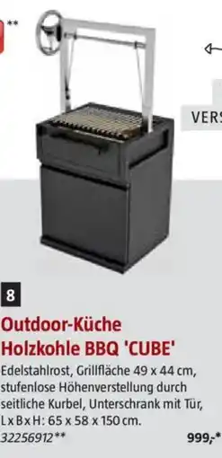 Bauhaus Outdoor-Küche Holzkohle BBQ 'CUBE' Angebot