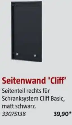 Bauhaus Seitenwand 'Cliff' Angebot
