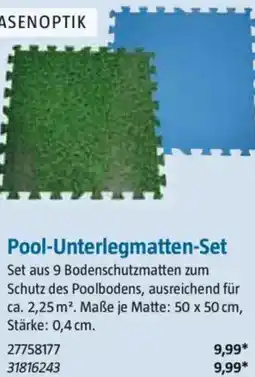 Bauhaus Pool-Unterlegmatten-Set Angebot