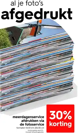 HEMA meerdagenservice afdrukken via de fotoservice Angebot