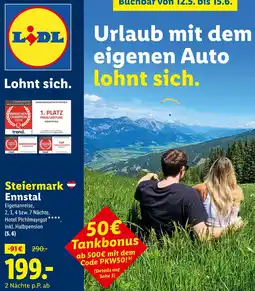 Lidl Reisen Steiermark Ennstal Angebot