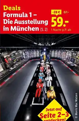 Lidl Reisen Deals Formula 1 - Die Ausstellung in München Angebot