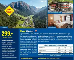 Lidl Reisen Tirol Ötztal Angebot