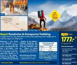Lidl Reisen Nepal Rundreise & Annapurna Trekking Angebot