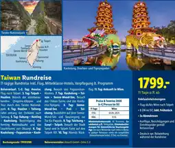 Lidl Reisen Taiwan Rundreise Angebot
