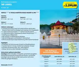 Hofer Reisen Sri lanka Angebot
