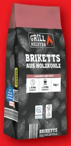 Lidl Grillmeister Grill-Holzkohle Briketts Angebot
