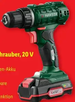 Lidl Parkside Akku-Bohrschrauber 20 V Angebot