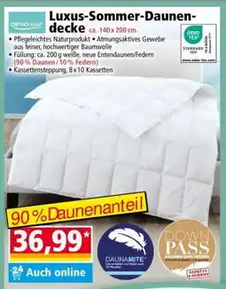 Norma Luxus-Sommer-Daunendecke Angebot
