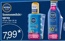 Norma NIVEA SUN Sonnenmilch/-spray Angebot