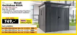 Norma GreenYard Metall-Gerätehaus RIOJA Angebot