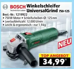 Norma BOSCH Winkelschleifer UniversalGrind 750-125 Angebot