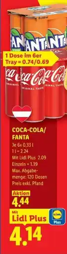 Lidl Coca-Cola Fanta Angebot