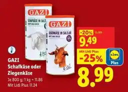 Lidl GAZi Schafkäse oder Ziegenkäse Angebot