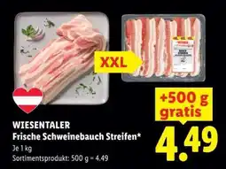 Lidl WIESENTALER Frische Schweinebauch-Streifen Angebot
